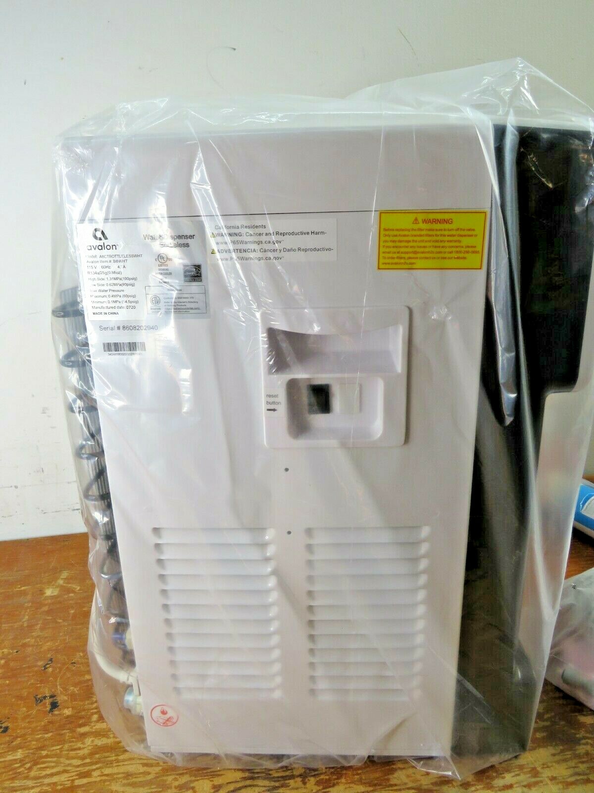 Avalon+B8WHT+Touchless+Countertop+Bottleless+Water+Cooler+Water