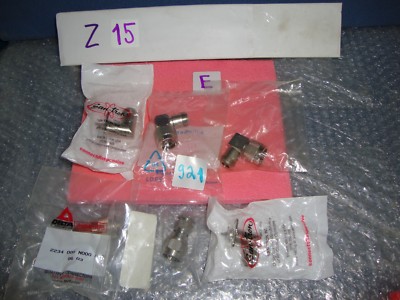 Lot of 6 units rf connectors amphenol delta  san.tron omni spectra