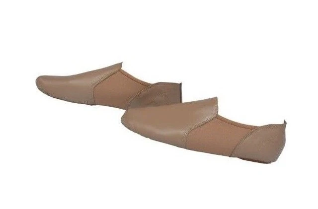 SLIP ON JAZZ DANCE SHOES TAN Leather split leotard sole(see description)UNISEX 3 - Image 3 of 4
