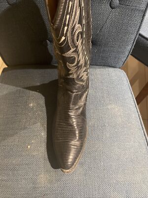 Size 9 Dan Post Exotic Lizard Skin Western Boots