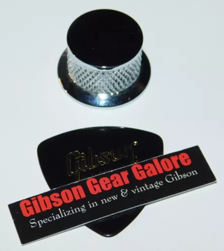 Gibson Les Paul Knob Top Hat High Performance Chrome Guitar Parts Custom HP