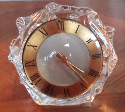 Alte Pendeluhr Pendule Sammlung Marine Sockel Kristall Old Clock