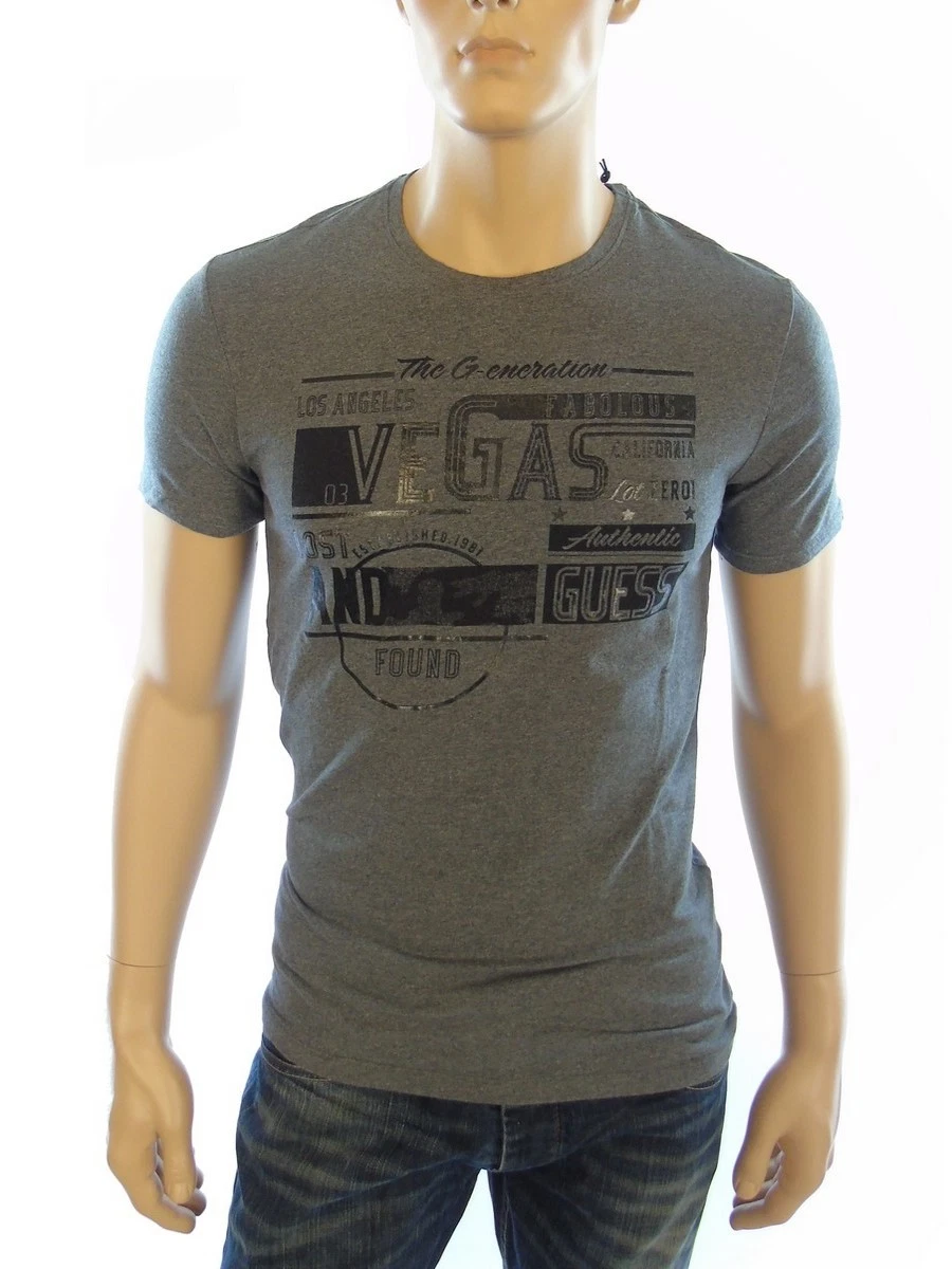 T-Shirt Blanc Manches Courtes GUESS Beachwear Homme - Taille L - Neuf Avec Étiquettes