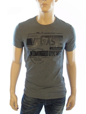 T-shirt Guess Homme Blanc - Manches Courtes - Neuf Avec étiquettes - Taille M53I29