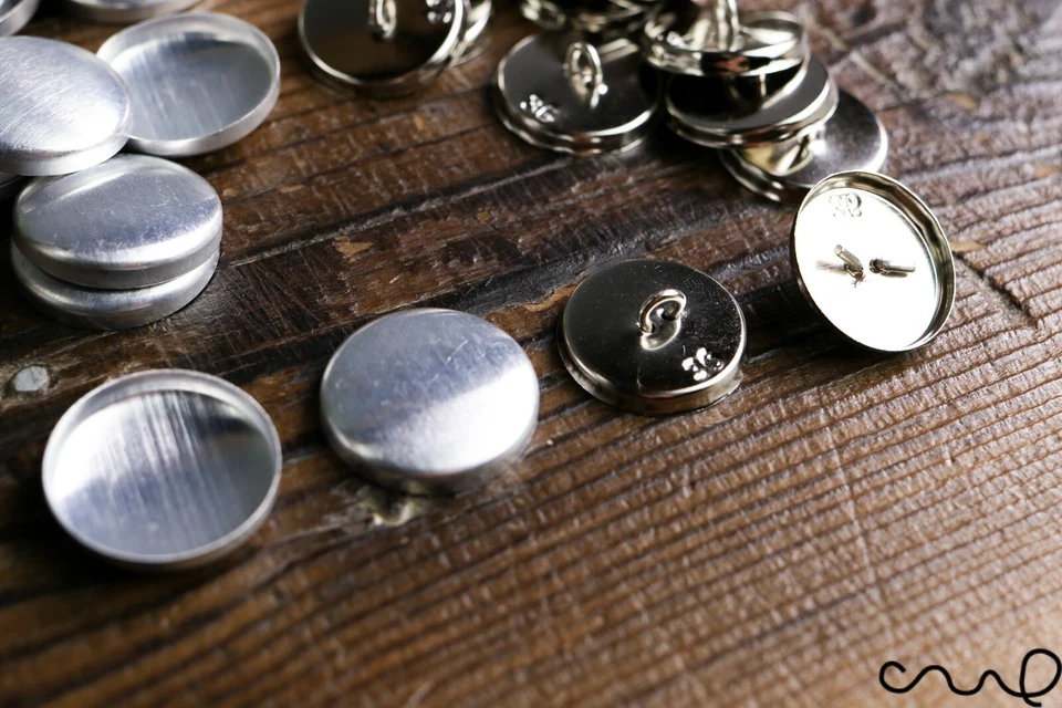 50 x 36L Heavy Duty Machine Fabric Cover Button Blanks Non Astor 23mm Upholstery - Image 3 of 4