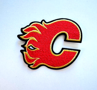 Calgary Flames Team NHL Logo Ice Hockey  zum Aufbügeln Aufnäher Patch Eishockey