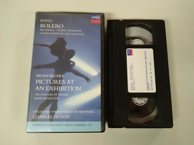Ravel Bolero (VHS, 1994) Mussorgsky Pictures at an Exhibition Opera Ballet Art 