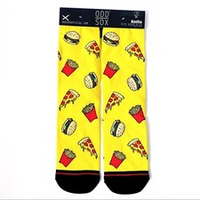Odd Sox Junk Food Crew Socks Mens Womens Pizza Burger Fries Novelty