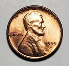 1955 S LINCOLN WHEAT PENNY UNC #C7826