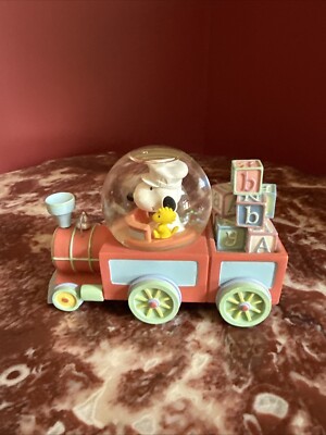 Westland Giftware Baby Snoopy Train Snow Globe 8604 Peanuts Collection