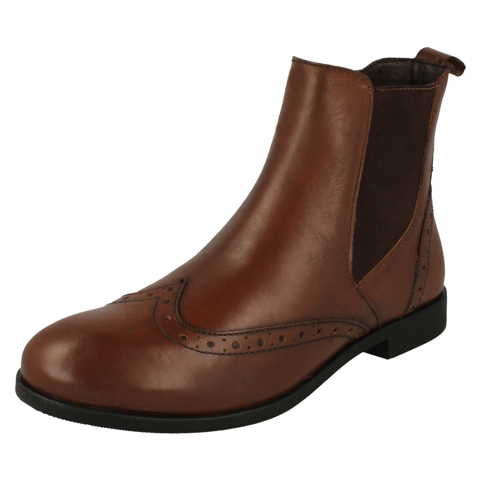 Leather Collection Mujer Zapato Oxford Detallado Botines - F4R455