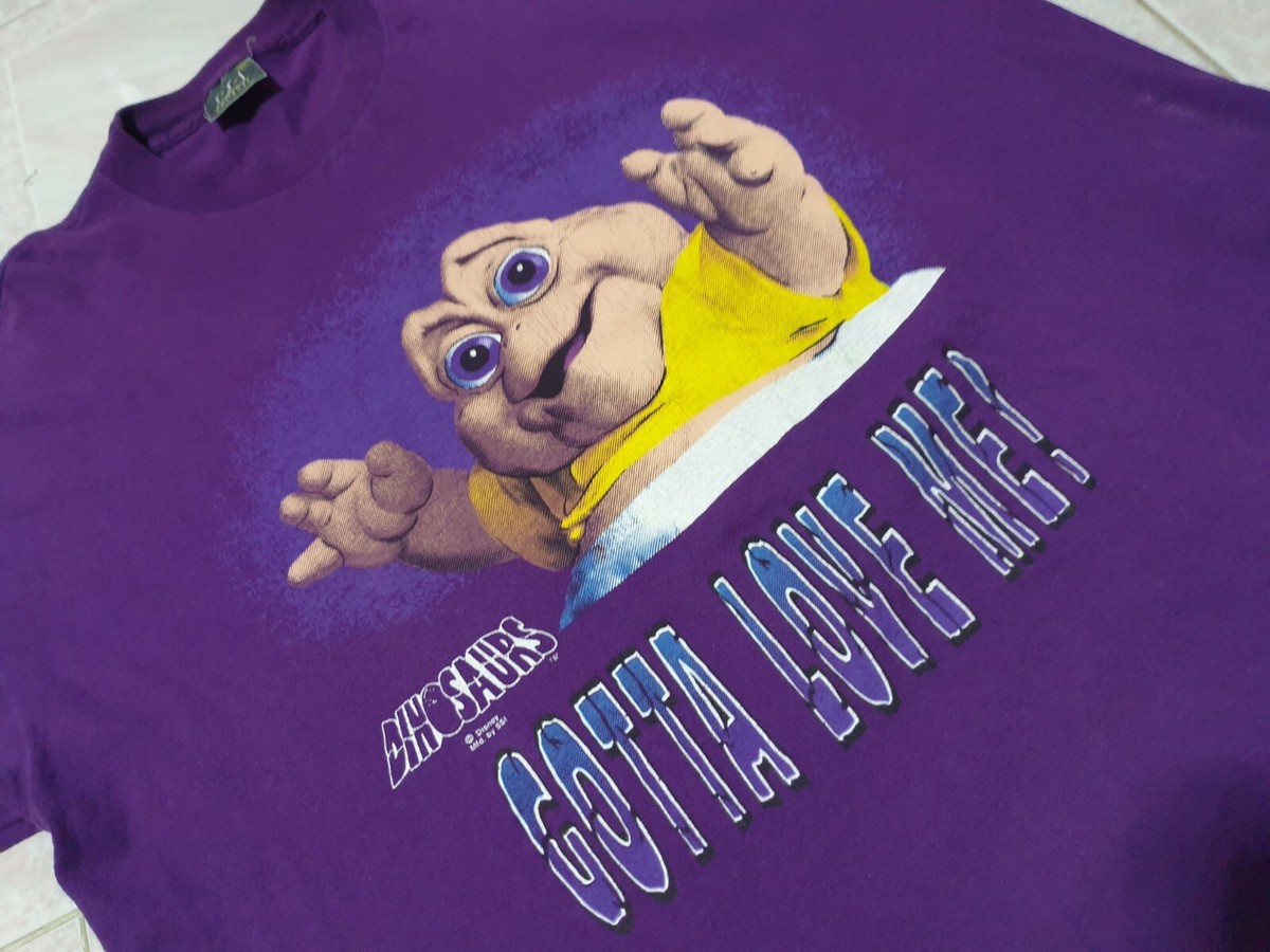 Rare Vintage Dinosaurs Gotta Love Me TV Show Baby Sinclair 90's T
