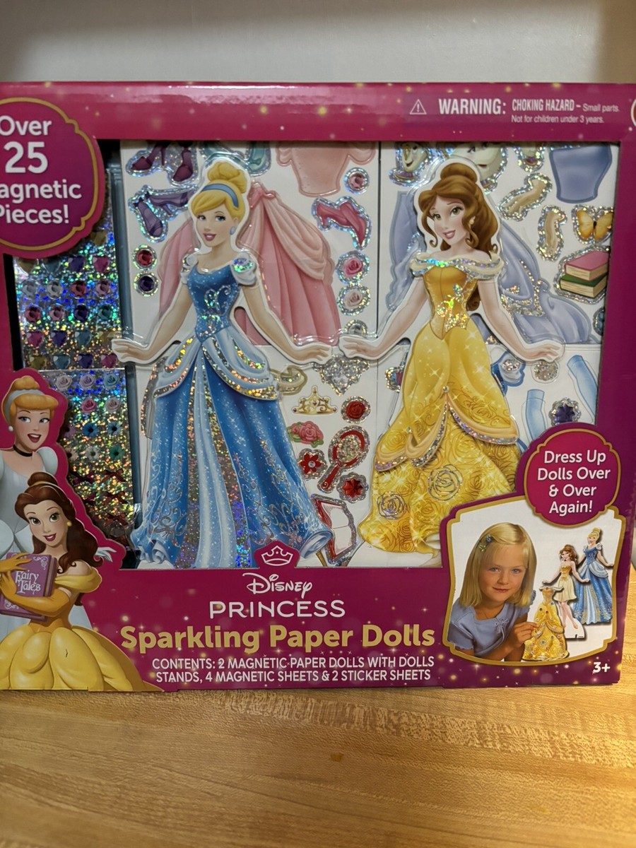 New Disney frozen Cinderella sparkling paper dolls princess