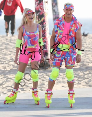 Ryan Gosling Margot Robbie 8x10 signed REPRINT Photo Barbie