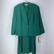 Diane Roberts 22H 22 Dress Jacket Vintage Modest Kelly Green Fully Lined NEW