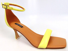NEW! Nine West Paxx 3 Ankle Strap Heels Dress Sandal, Women's Size 9.0 M, Yellow