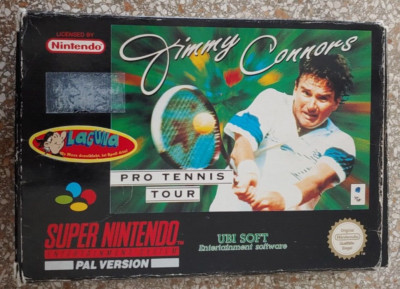 Jimmy Connors Pro Tennis Tour SNES Super Nintendo (Modul Manual Box) working CIB