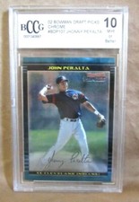 Jhonny Peralta 2002 Bowman Draft Picks Chrome Rookie#107 BCCG10!Indians SS RC