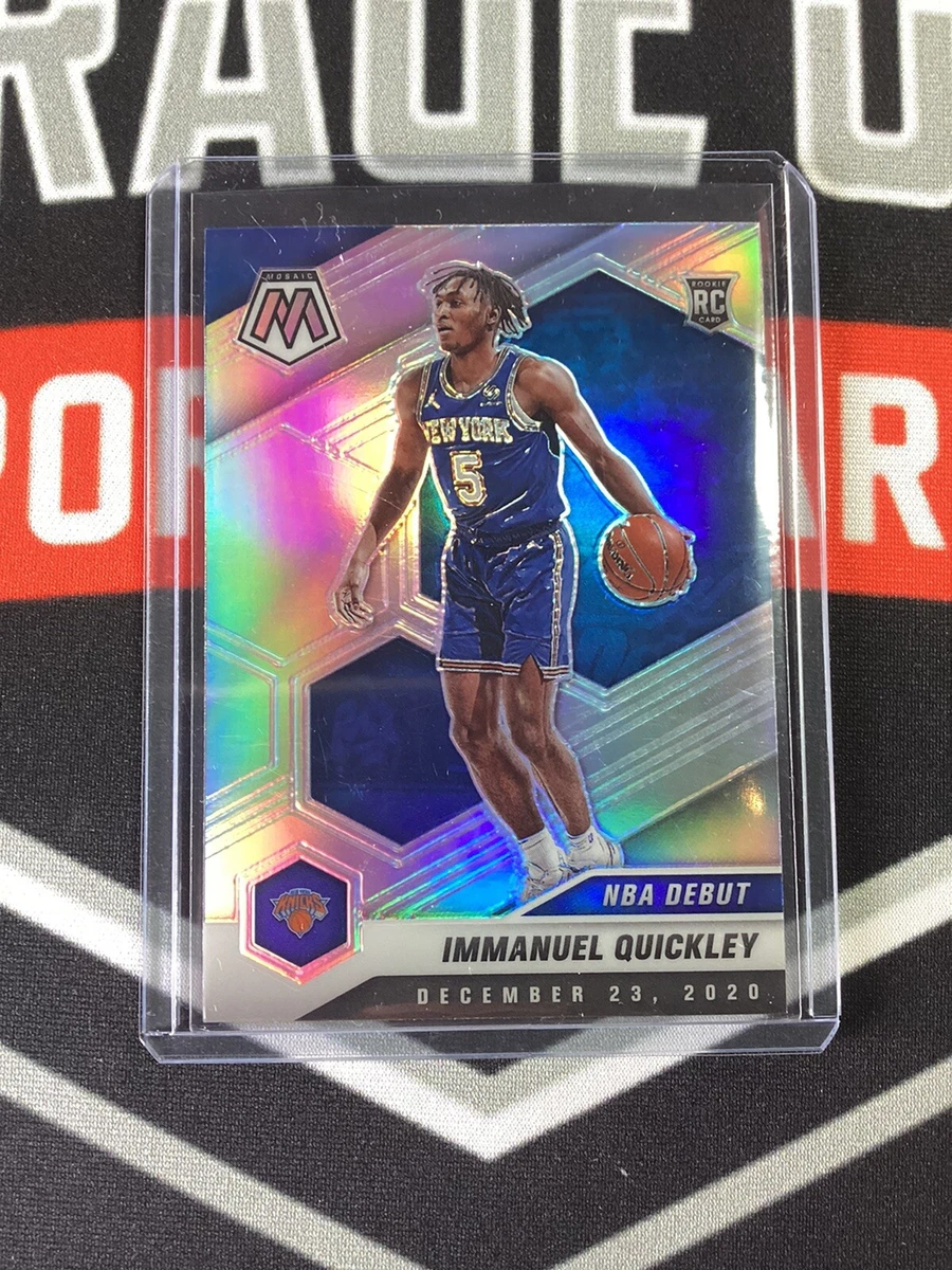 2020-21 Mosaic Immanuel Quickley Silver Prizm Rookie RC #208 