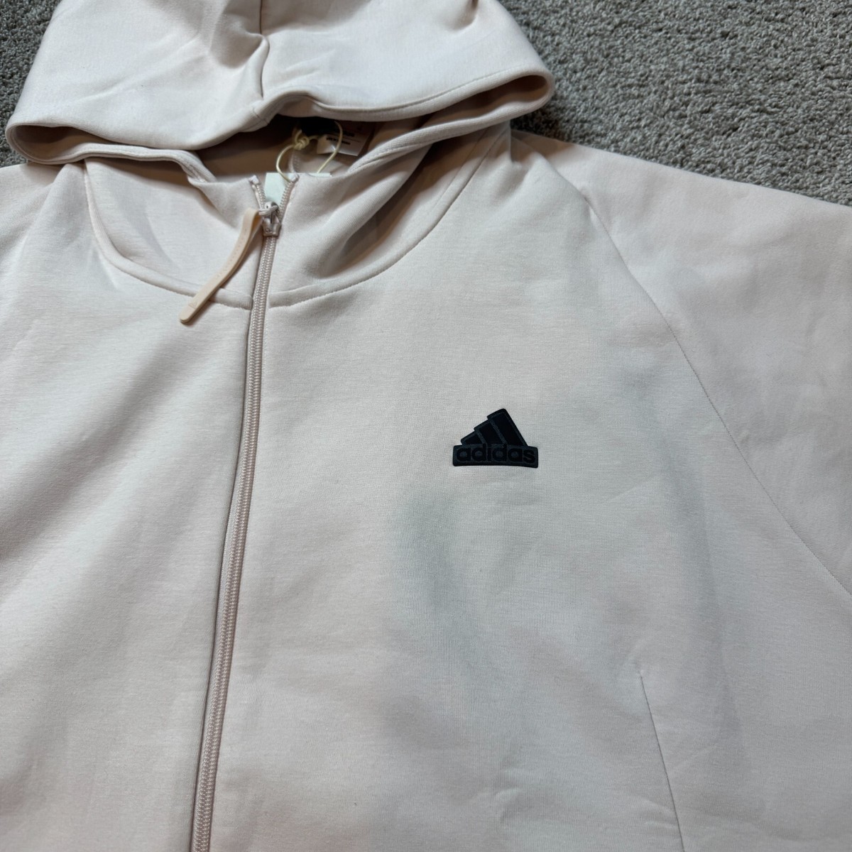 adidas ジップアップジャケット 2XL ホワイト adidas Women's Z.N.E. Full-Zip Hoodie, White, Small at