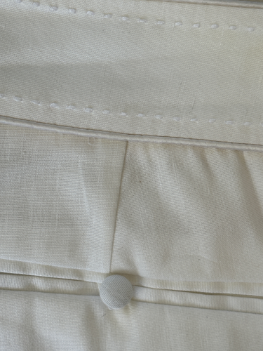 MONSOON - Ladies Smart White Linen Trousers - Size 14 - Picture 8 of 8