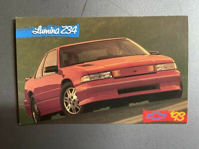 1993 Chevrolet Lumina Z34 Postcard Post Card Collector Card RARE
