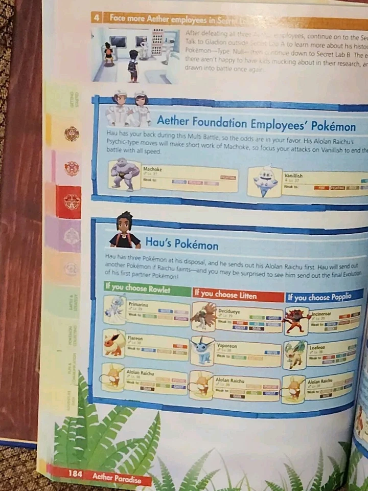 Pokémon Sol y Pokémon Edición Bóveda Lunar: Estrategia Región Alola, Solo Libro Foto 4 de 4