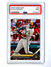 2023 Topps Now BLAKE PERKINS #379 PSA-9 Milwaukee BREWERS - RC