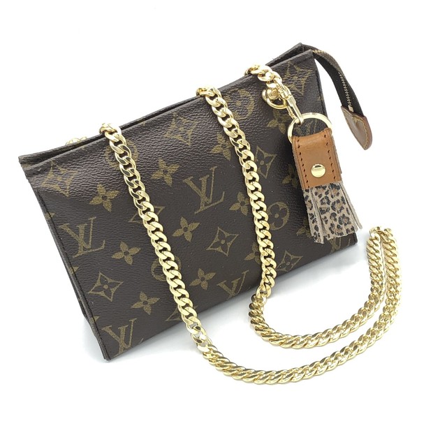 Louis Vuitton Vintage Clutch Bag Crossbody W Generic Optional Chain. US SELLER | eBay