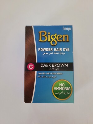 Bigen Permanent Powder Hair Color Dark Brown 6g / US Seller 