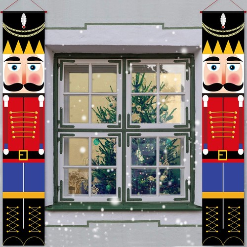 2 Pieces Nutcracker Christmas Decorations Soldier Model Nutcracker Banners Ou... - Bild 6 von 7