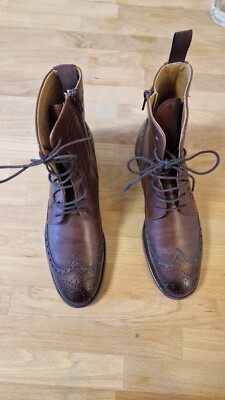 Shoepassion Derby Stiefel Brogue rahmengenäht dunkelbraun Leder EU 39 NP: 369,- 
