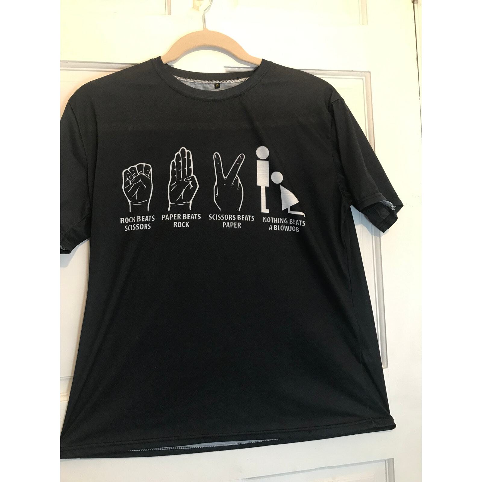 ALTRA NOTHING BEATS a B.J. T shirt logo uomo XL nera manica corta