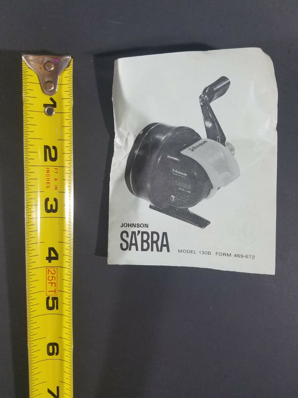 Johnson Sa'bra SABRA Fishing Reel 130b Manual Only Vintage Booklet