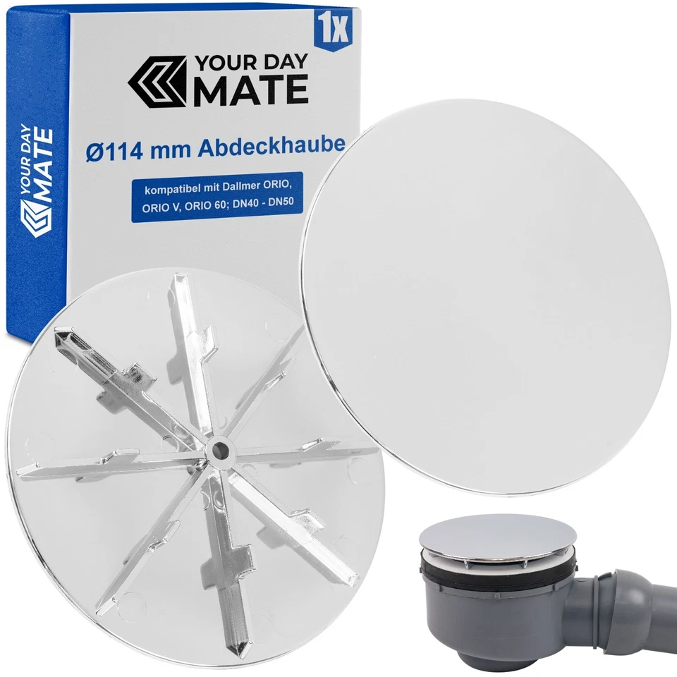 YOUR DAY MATE Duschabfluss Abdeckhaube Ø 114 mm passend für Dallmer Orio ab Bj2010 Duschablauf
