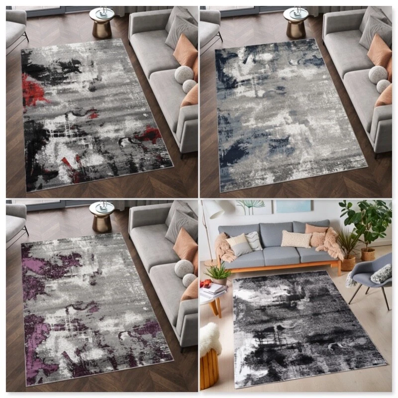 Large Modern Abstract Area Rug Non Slip Living Room Bedroom Carpet Mat