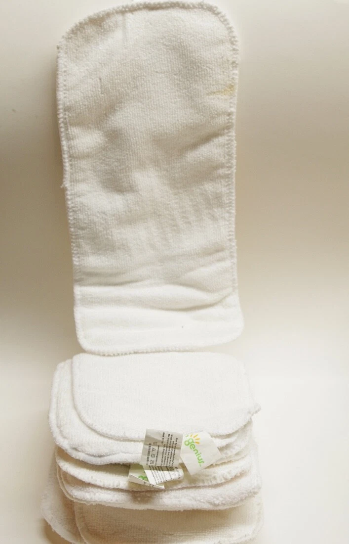 Bum Genius 9 Pack of Nylon Polyster Cloth Diaper Inserts 5.5 x 11.5