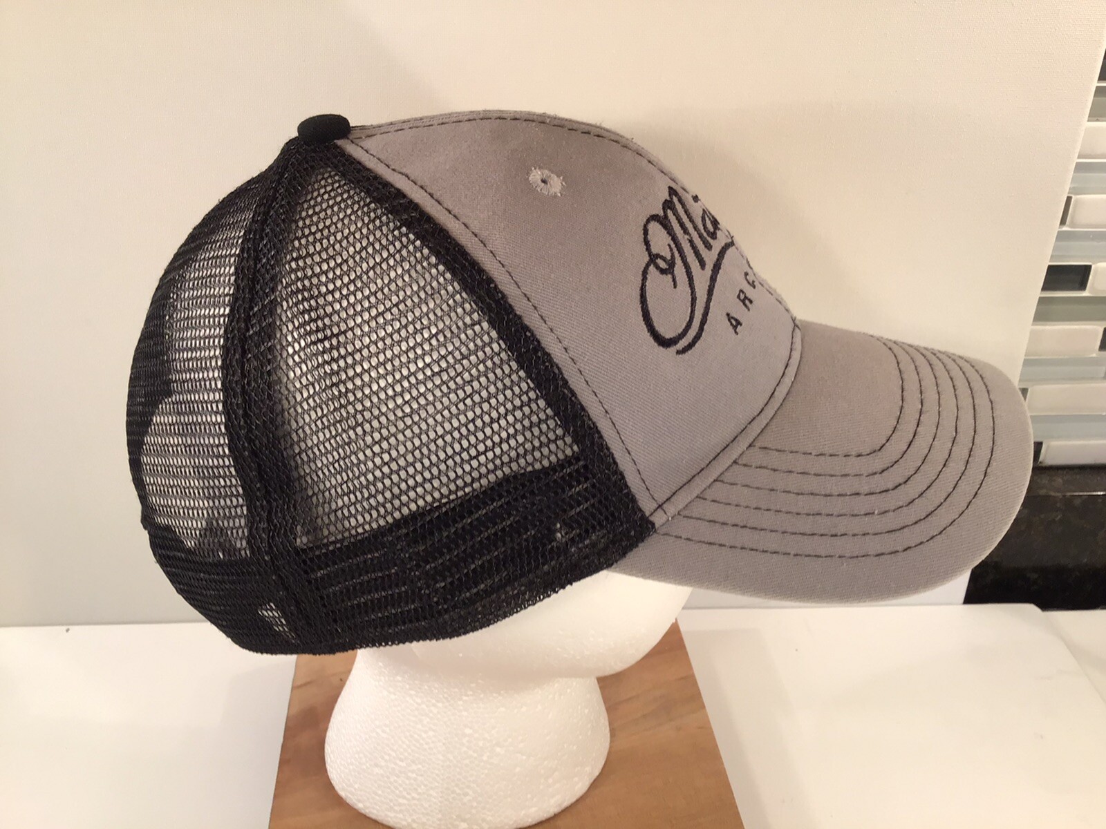 Mathews Archery Hat Cap Bow Archery Compound Gray Black Mesh eBay