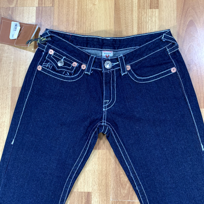 True Religion Jeans Women Size 31 Blue Joey Super T Denim USA Made 
