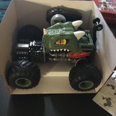 Remote Control Monster Truck, RC Stunt Car-360° Rotating Remote Control Dinosaur
