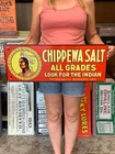 Vintage Style Metal Sign Chippewa Salt Indian 26x10 Made in USA
