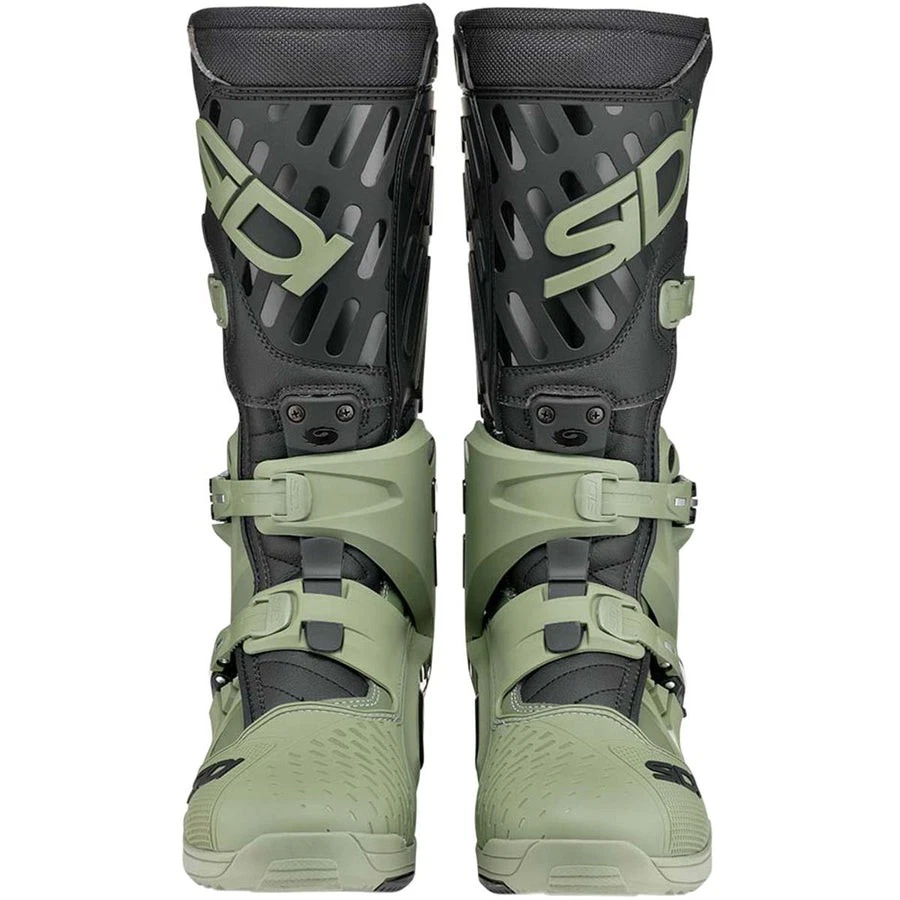 Stivali Sidi Crossair Army Green Black Verde Nero Motocross Enduro Mx Boots - Immagine 3 di 4