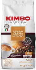 Kimbo Coffee, Espresso Crema Intensa, Italian Medium Dark Roast, 11/13, 6 x 1kg 25.00 per kilo