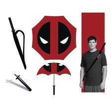 Marvel Deadpool Katana Bioworld Umbrella Ombre  Parapluie Paraguas Regenschirm