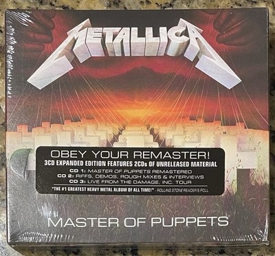 METALLICA Master Of Puppets - Remastered Expanded Edition 3 CD Set