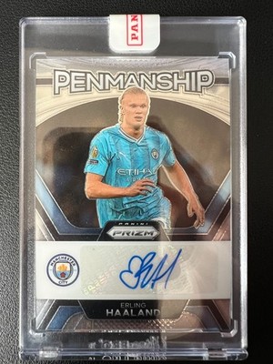 PANINI PRIZM ERLING HAALAND auto 直筆サイン 2023-24 Panini Prizm EPL Erling Haaland - Penmanship Auto - #P-EH