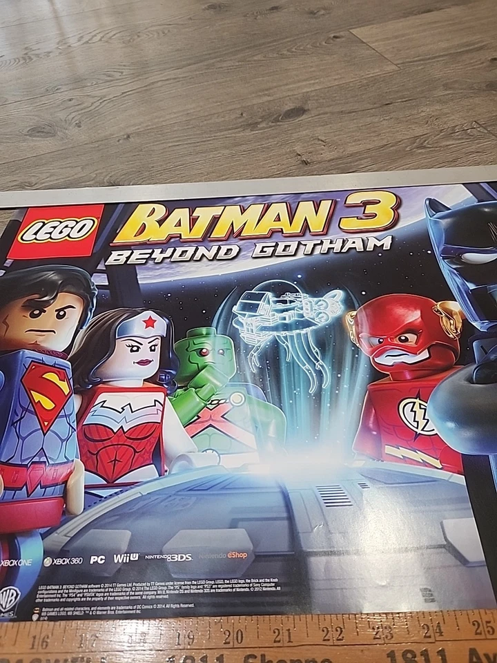 LEGO Batman 3 Beyond Gotham Justice League Official Promotional Poster 2014 - Image 3 of 4
