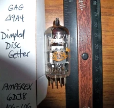 Strong AMPEREX HOLLAND Dimpled Disc Getter 6DJ8 / ECC88 Tube