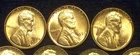 (3) 1950-P BU - LINCOLN WHEAT CENT - WITH ISSUES - NICE DETAILS - SEE PICS!