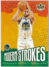 2019-20 Court Kings STEPHEN CURRY Modern Strokes Insert #4 Golden State Warriors